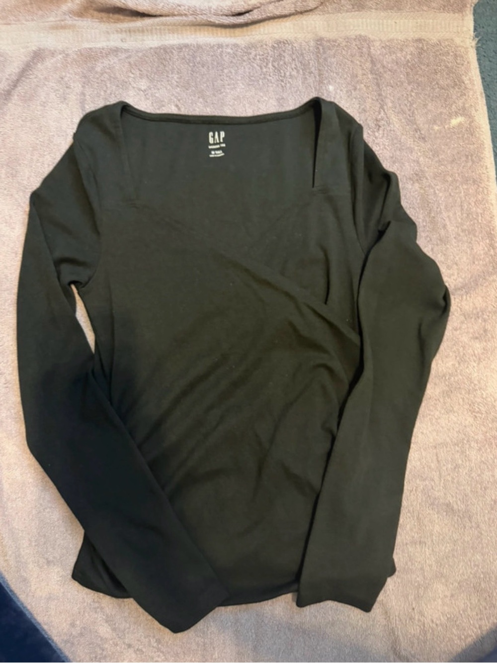 GAP Black Modern Tee with White Logo